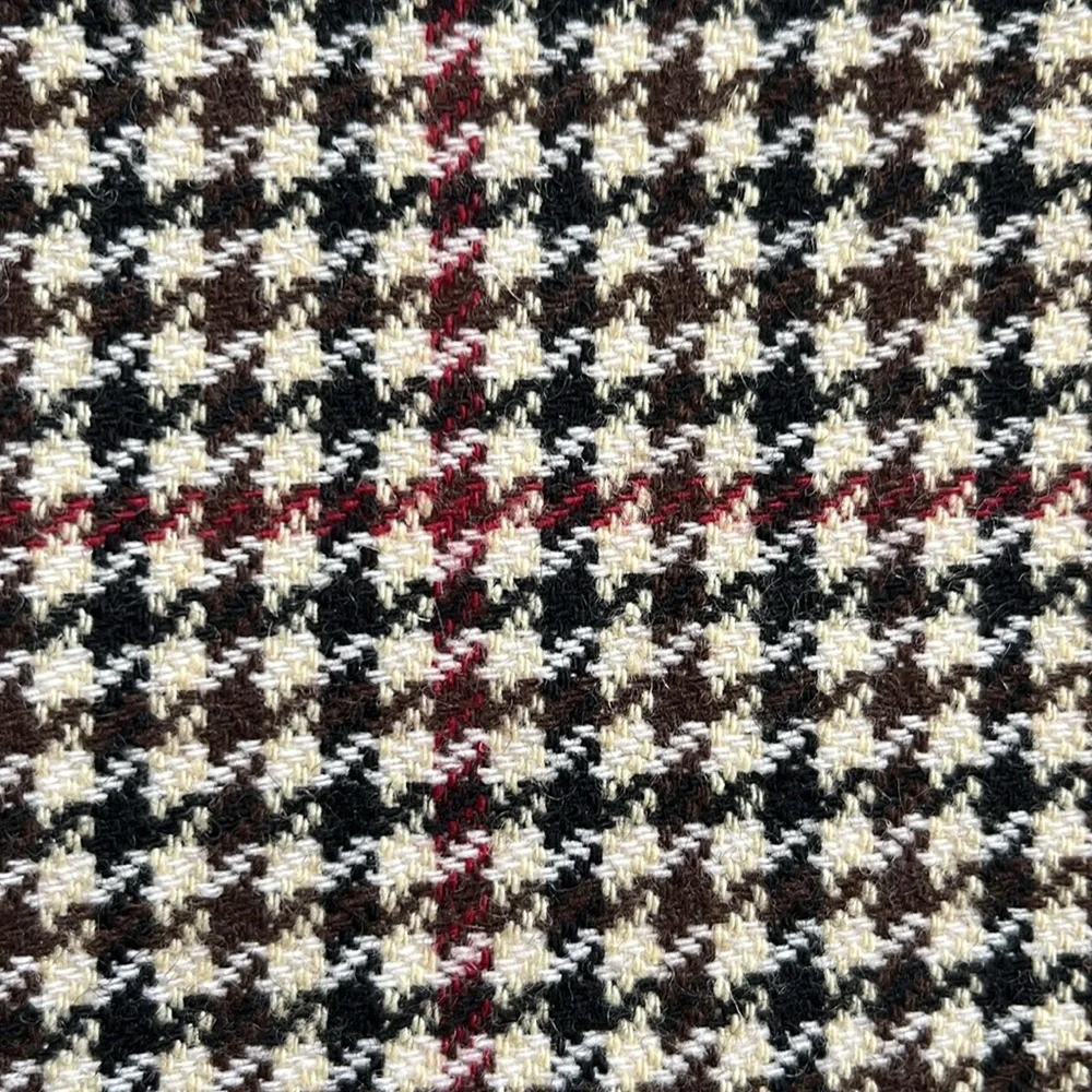 J.Crew Fitted Herringbone Plaid Two Button Wool Blend Blazer Jacket Size 00 - Picture 7 of 15